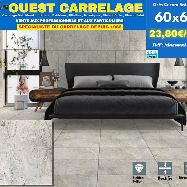 carrelage sol marbre GRIS