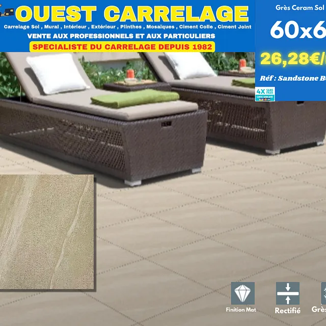 carrelage sol pierre BEIGE