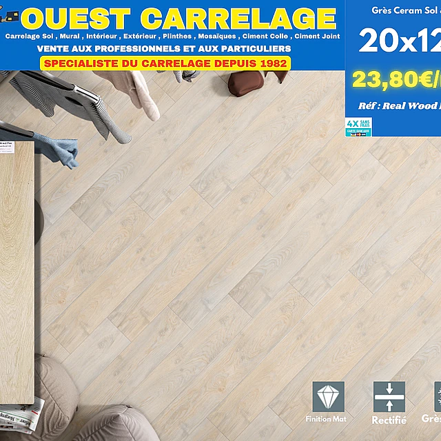 CARRELAGE EFFET BOIS PARQUET