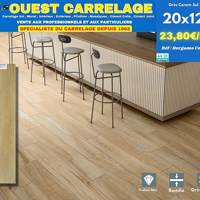 CARRELAGE EFFET BOIS PARQUET