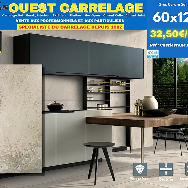 carrelage sol pierre BEIGE