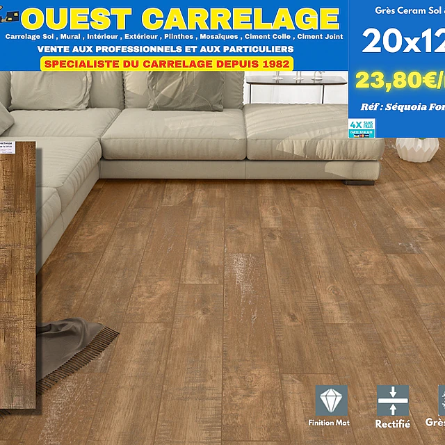 CARRELAGE EFFET BOIS PARQUET