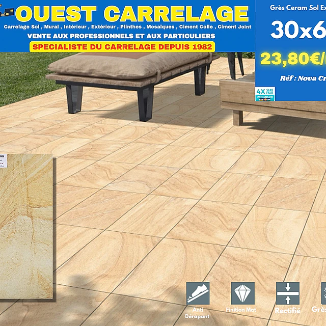 carrelage sol pierre BEIGE