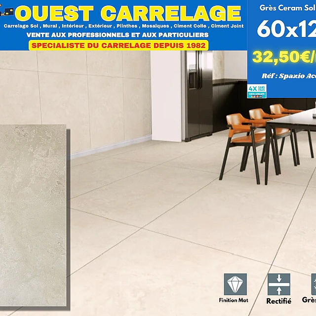 carrelage sol pierre BEIGE