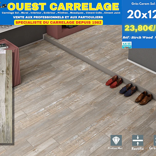 CARRELAGE EFFET BOIS PARQUET