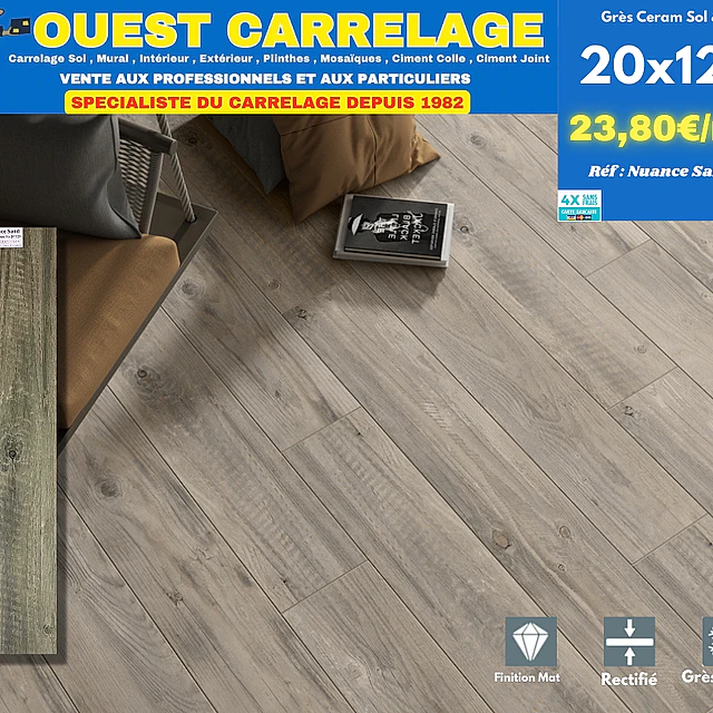 CARRELAGE EFFET BOIS PARQUET